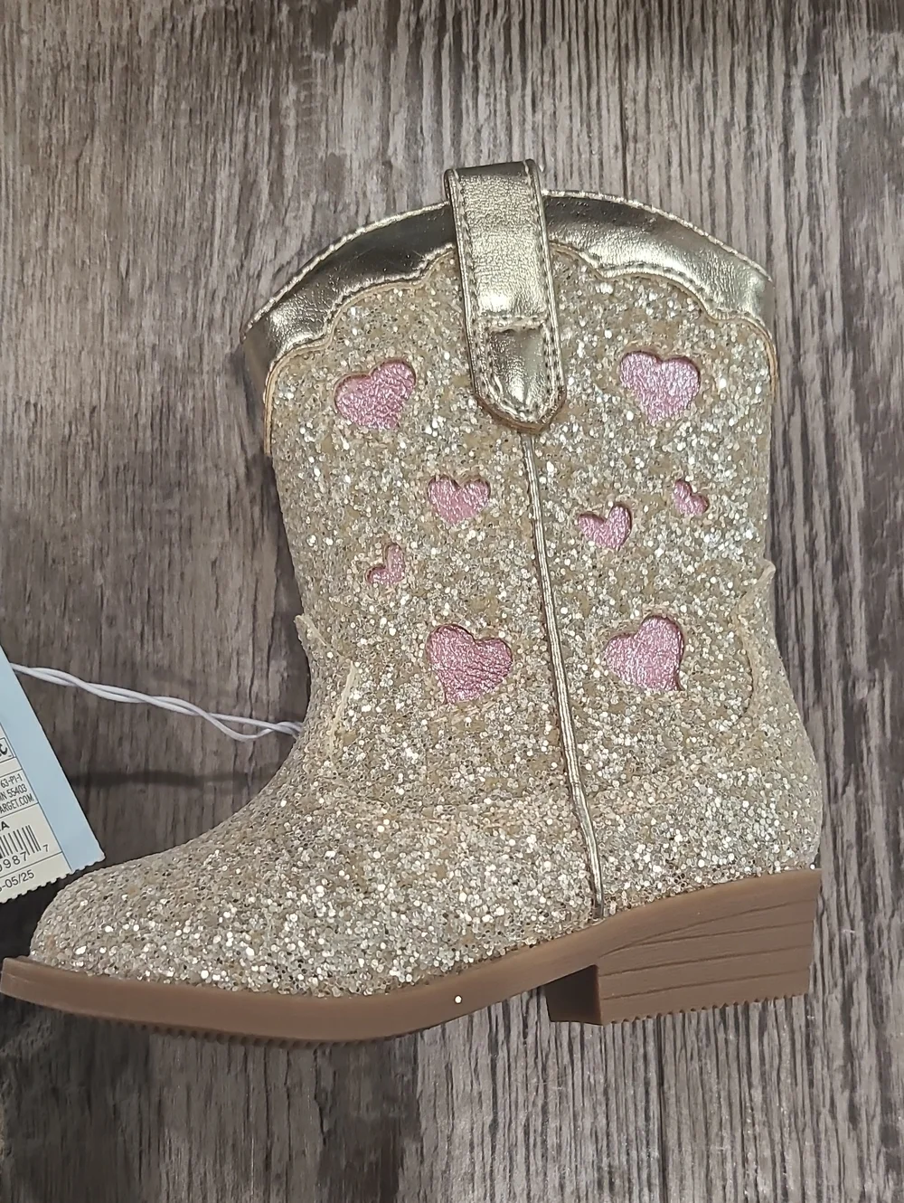 Cat & Jack glitter boots
